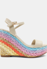 J.HOFFMAN'S Jacinta Wedge Sandal in Gold