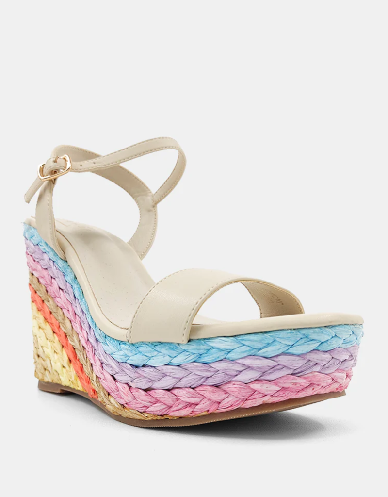 J.HOFFMAN'S Jacinta Wedge Sandal in Gold