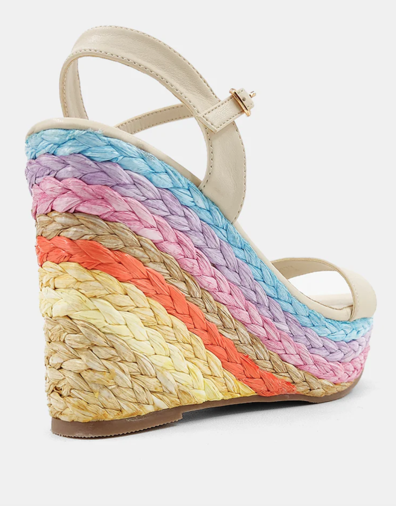 J.HOFFMAN'S Jacinta Wedge Sandal in Gold