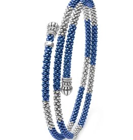 LAGOS Ultramarine Ceramic Beaded Wrap Bracelet