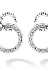 LAGOS Caviar Spark Diamond Double Circle Diamond Caviar Earrings