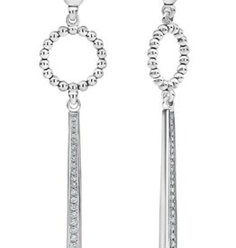 LAGOS Caviar Spark Diamond Beaded Circle Diamond Drop Earrings