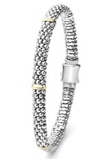 LAGOS Signature Caviar 6mm Beaded Bracelet w/ Gold Bars