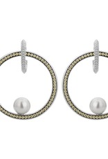 LAGOS Luna Pearl Circle Drop Earrings