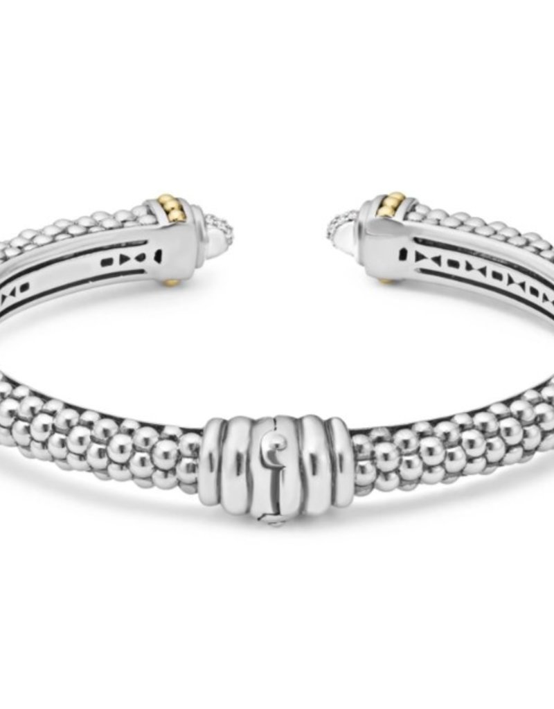 LAGOS Caviar Lux Diamond 8mm Cuff Bracelet