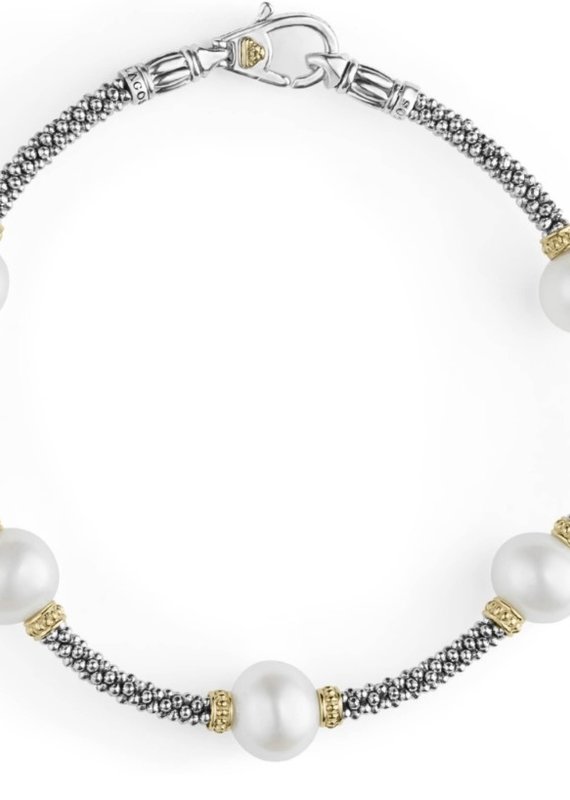 LAGOS Luna Pearl Caviar 5 Pearl Bracelet