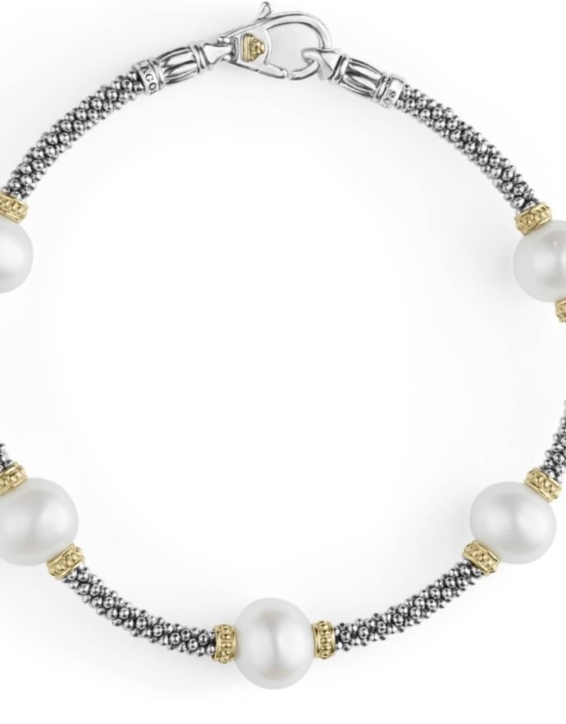 LAGOS Luna Pearl Caviar 5 Pearl Bracelet