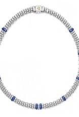 LAGOS Ultramarine Caviar Single Station Diamond Caviar Necklace