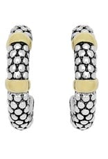 LAGOS Signature Caviar Gold Station Caviar Huggie Earrings