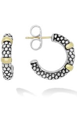 LAGOS Signature Caviar Gold Station Caviar Huggie Earrings