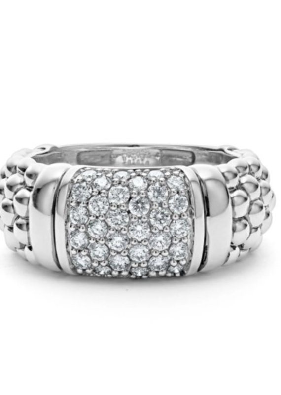 LAGOS Signature Caviar Diamond 9mm Caviar Diamond Ring