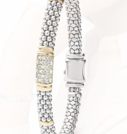 LAGOS Signature Caviar Diamond 6mm Diamond Caviar Bracelet