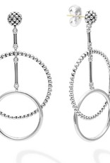 LAGOS Signature Caviar Double Circle Drop Earrings