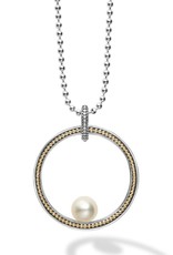 LAGOS Luna Pearl Circle Pearl Statement Necklace