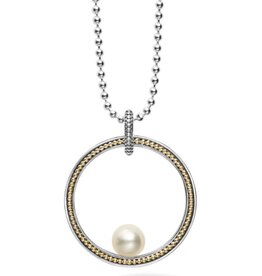 LAGOS Luna Pearl Circle Pearl Statement Necklace
