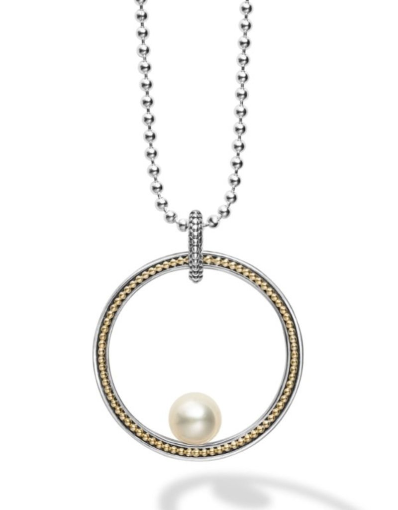 LAGOS Luna Pearl Circle Pearl Statement Necklace
