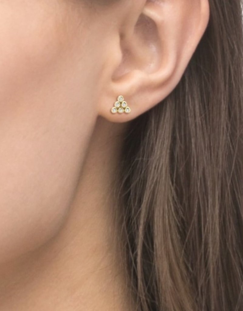 LAGOS KSL Diamond Triangle Stud Earrings