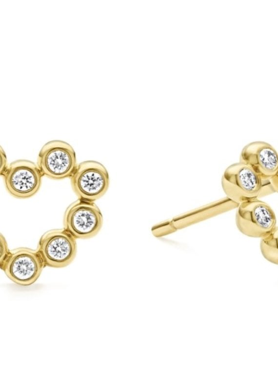 LAGOS KSL Diamond Heart Stud Earrings