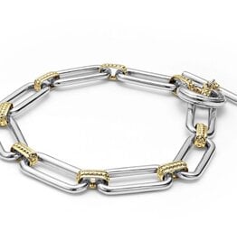 LAGOS Signature Caviar Two Tone Link Bracelet