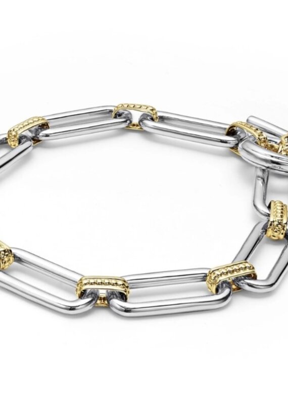 LAGOS Signature Caviar Two Tone Link Bracelet