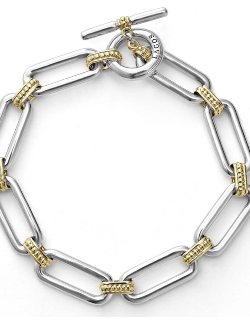 LAGOS Signature Caviar Two Tone Link Bracelet