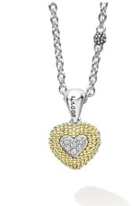 LAGOS Caviar Lux Diamond Heart Necklace