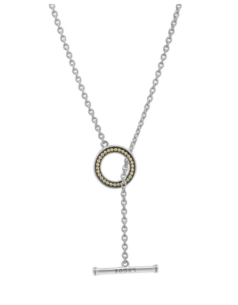 LAGOS Luna Pearl Toggle Pendant Necklace