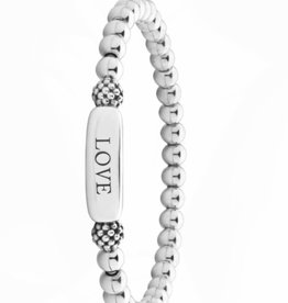 LAGOS Signature Caviar Stretch Bead Love Bracelet