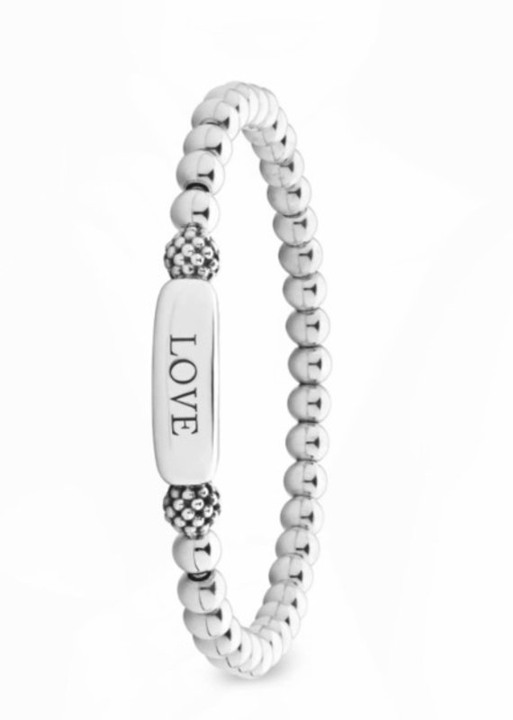 LAGOS Signature Caviar Stretch Bead Love Bracelet