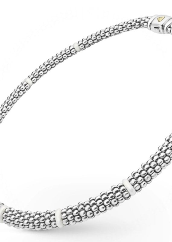 LAGOS White Caviar Single Station Diamond Caviar Necklace