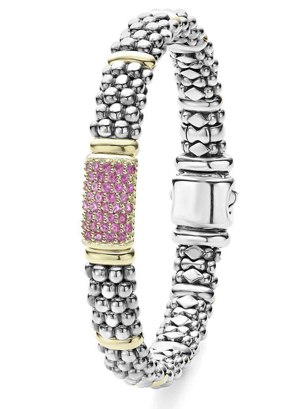LAGOS Signature Caviar Pink Sapphire Caviar Bracelet
