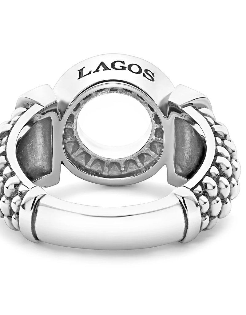 LAGOS Caviar Spark Diamond Circle Caviar Ring