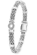 LAGOS Caviar Spark Diamond Small Single Station Diamond Circle Caviar Bracelet