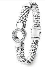 LAGOS Caviar Spark Diamond Large Single Station Diamond Circle Caviar Bracelet