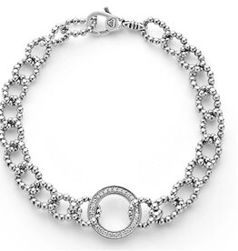 LAGOS Caviar Spark Diamond Circle Link Bracelet