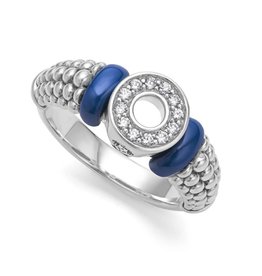 LAGOS Blue Caviar Diamond Circle Caviar Ring