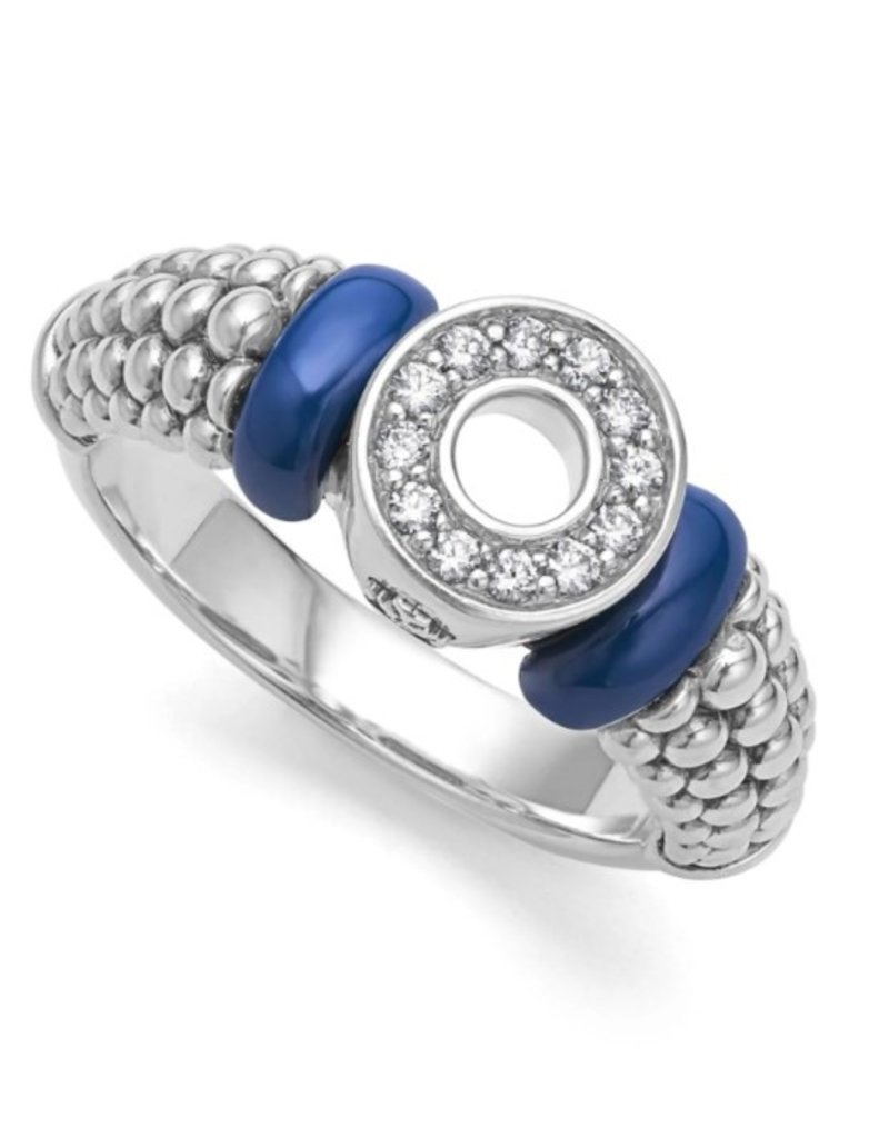 LAGOS Blue Caviar Diamond Circle Caviar Ring