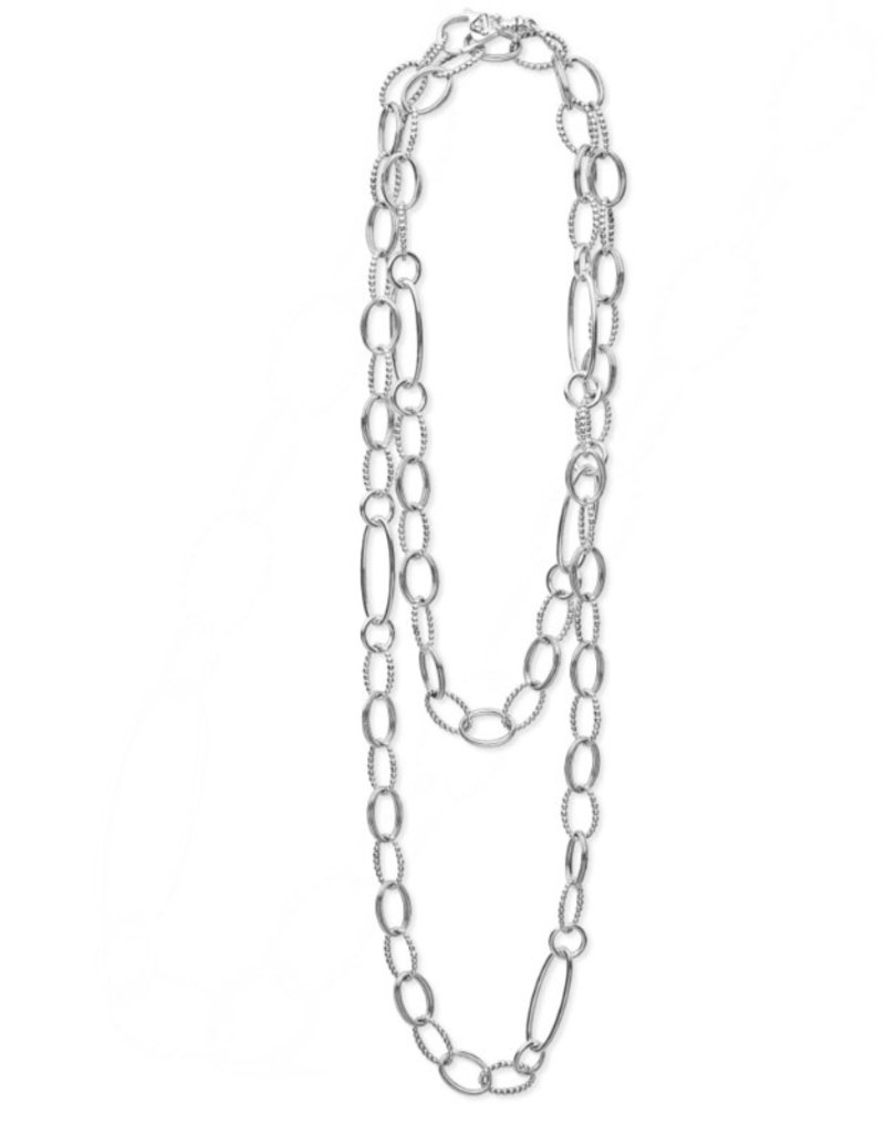 LAGOS Signature Caviar Sterling Silver Link Necklace