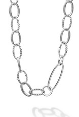 LAGOS Signature Caviar Sterling Silver Link Necklace