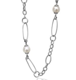 LAGOS Luna Pearl Link Necklace