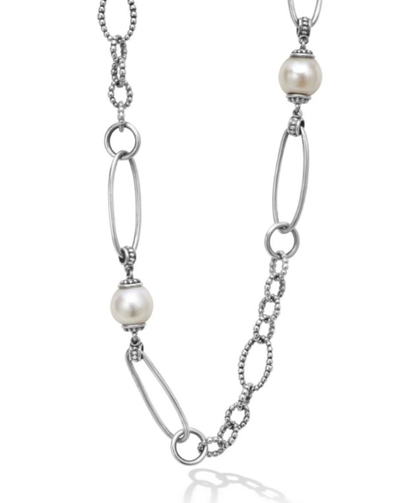 LAGOS Luna Pearl Link Necklace