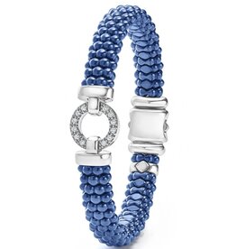LAGOS Blue Caviar Ceramic Diamond Circle Bracelet 9mm