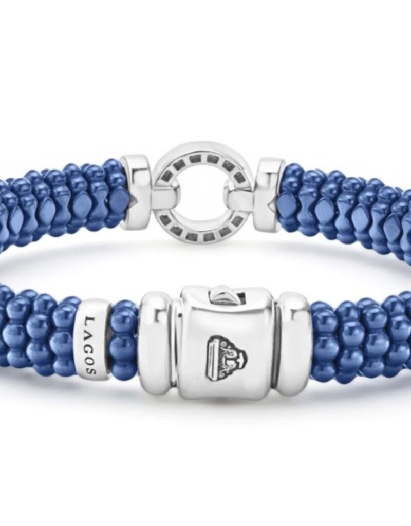 LAGOS Blue Caviar Ceramic Diamond Circle Bracelet 9mm