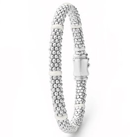 LAGOS Signature Caviar White Ceramic 7 Station 6mm Bracelet