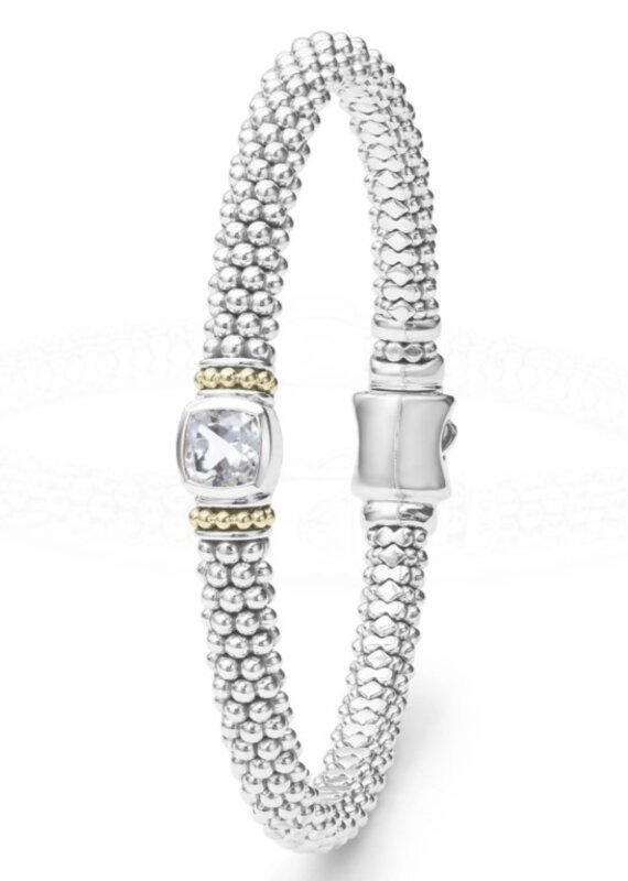 LAGOS Color Caviar 6mm White Topaz Caviar Bracelet