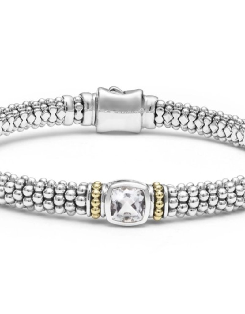 LAGOS Color Caviar 6mm White Topaz Caviar Bracelet