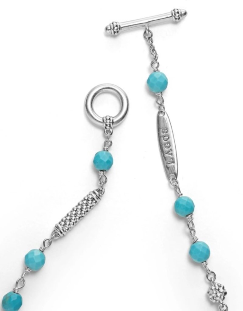 LAGOS Caviar Icon Facet Turquoise Beaded Bracelet