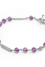 LAGOS Caviar Icon Facet Amethyst Beaded Bracelet