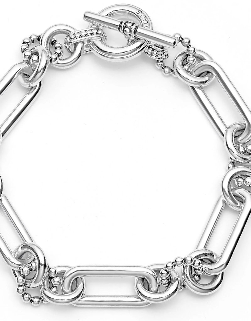 LAGOS Signature Caviar Silver Link Bracelet