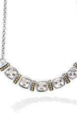 LAGOS Color Caviar White Topaz Five Station Necklace